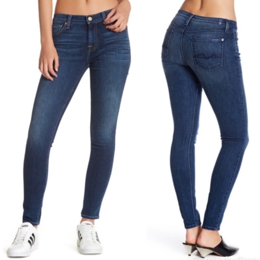 7 FOR ALL MANKIND Gwenevere Skinny Ankle Blue Jeans 26